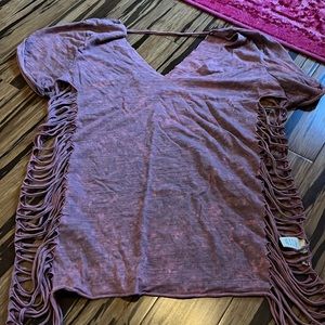 Never worn distressed top